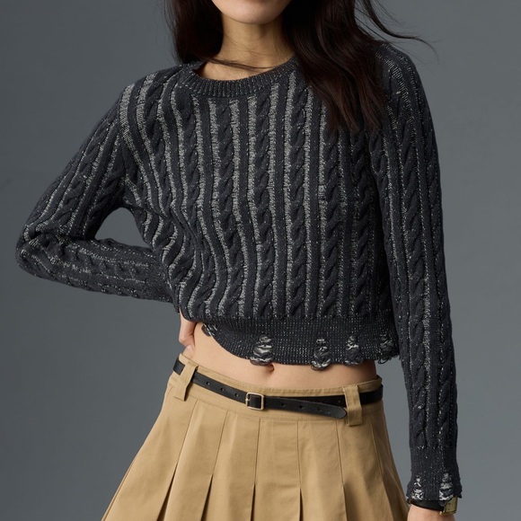 Sweaters - *Anthropologie Pilcro Distressed Pullover Sweater